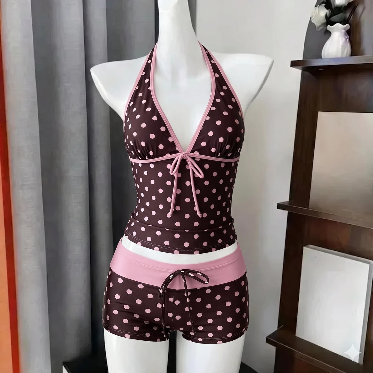 Petite Dot Ruffle Bikini Set