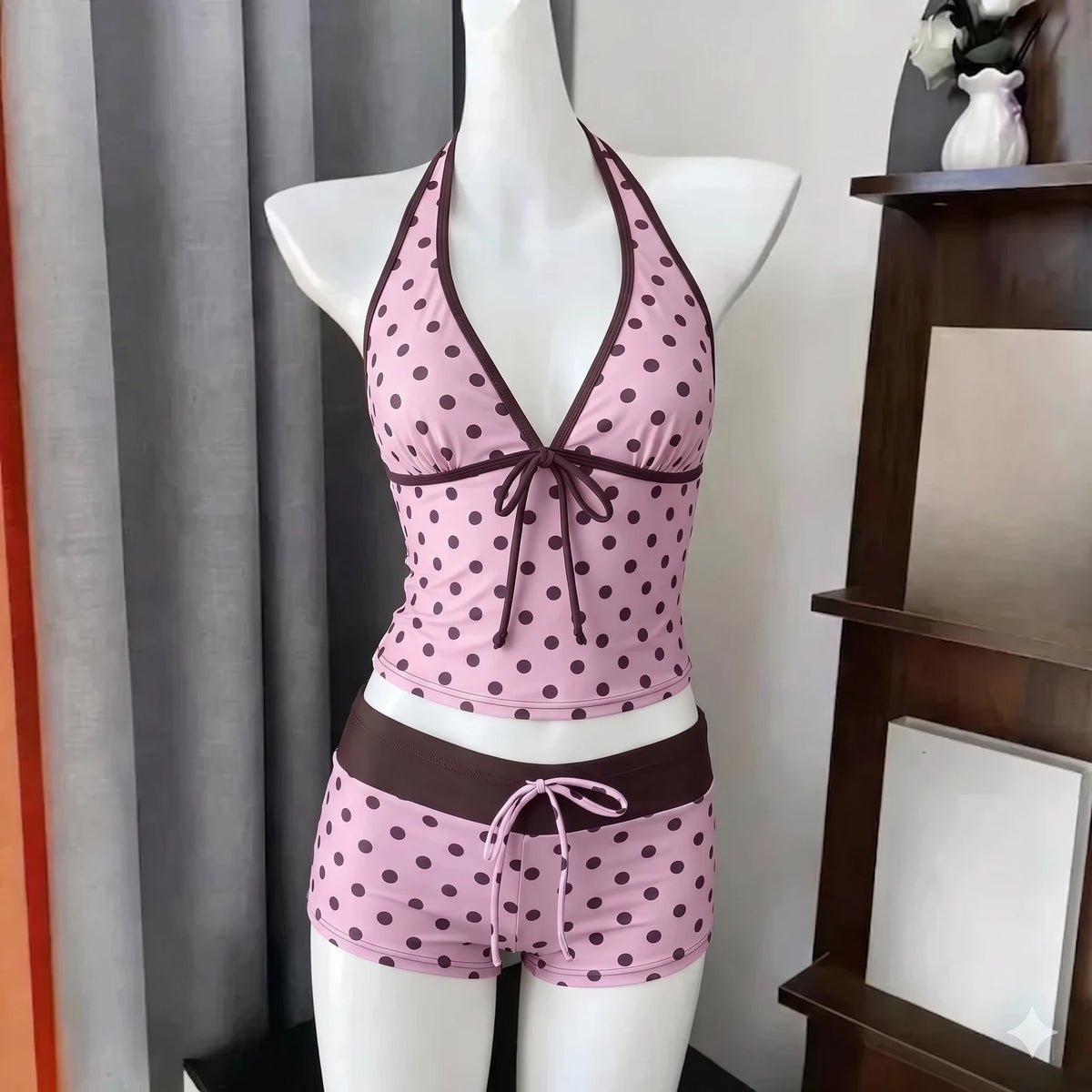 Petite Dot Ruffle Bikini Set