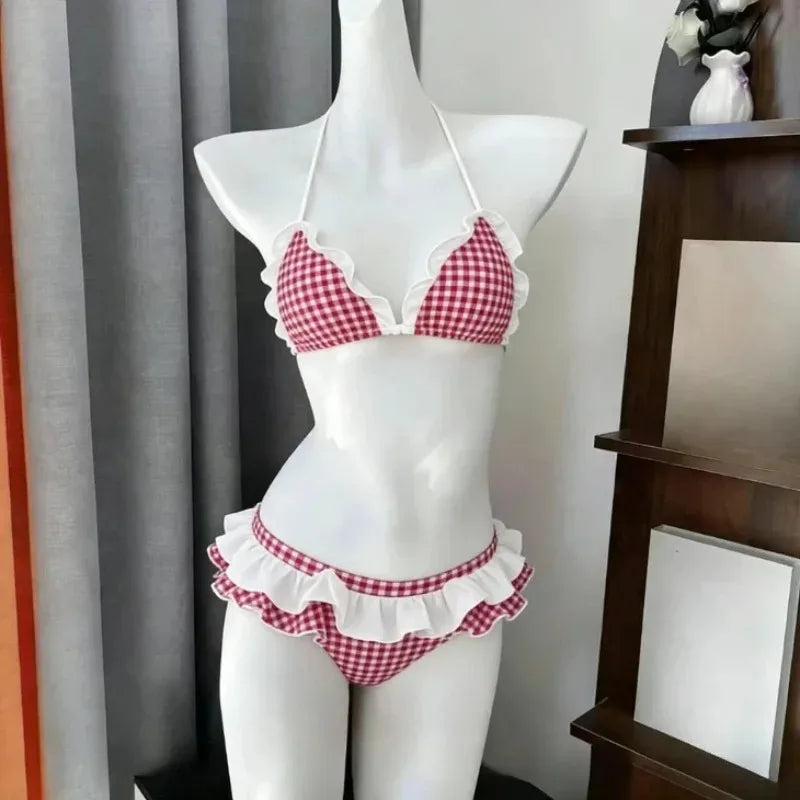 Petite Dot Ruffle Bikini Set