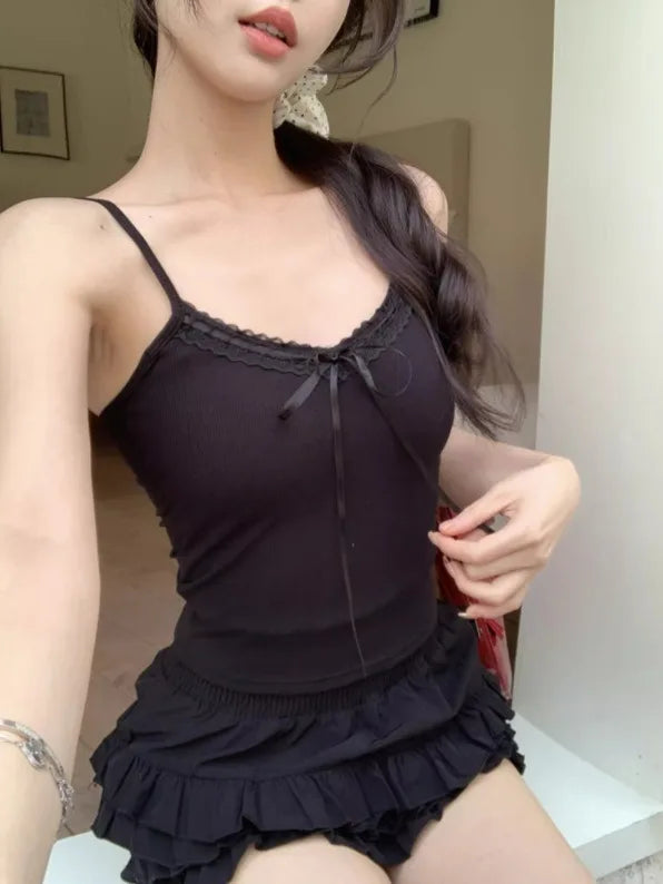 Lace Bow Lounge Cami