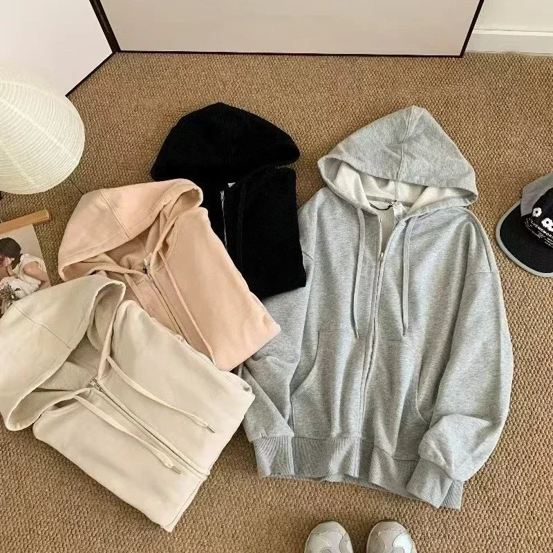 Cotton Lounge Hoodie Cardigan