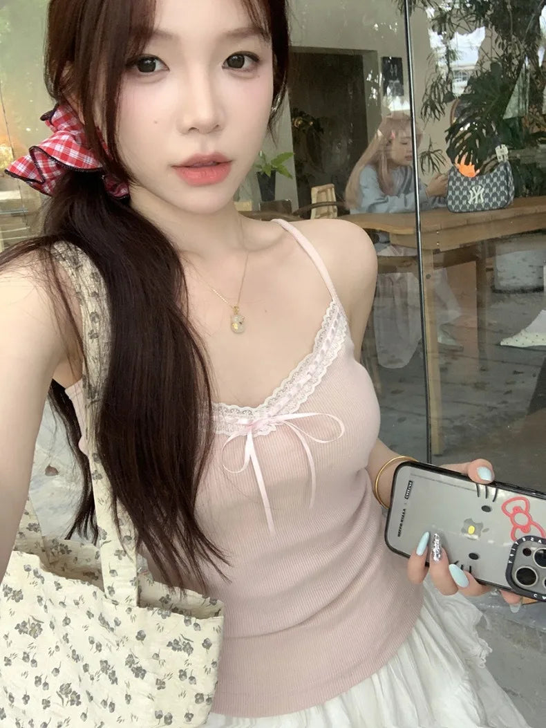 Lace Bow Lounge Cami