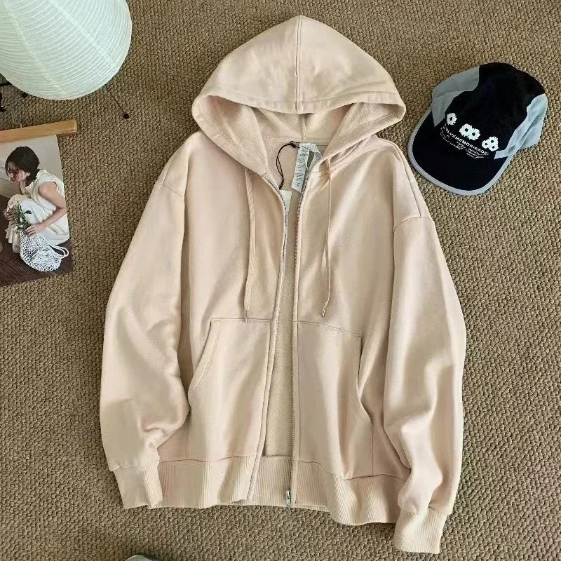 Cotton Lounge Hoodie Cardigan