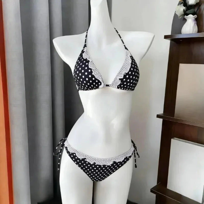 Petite Dot Ruffle Bikini Set