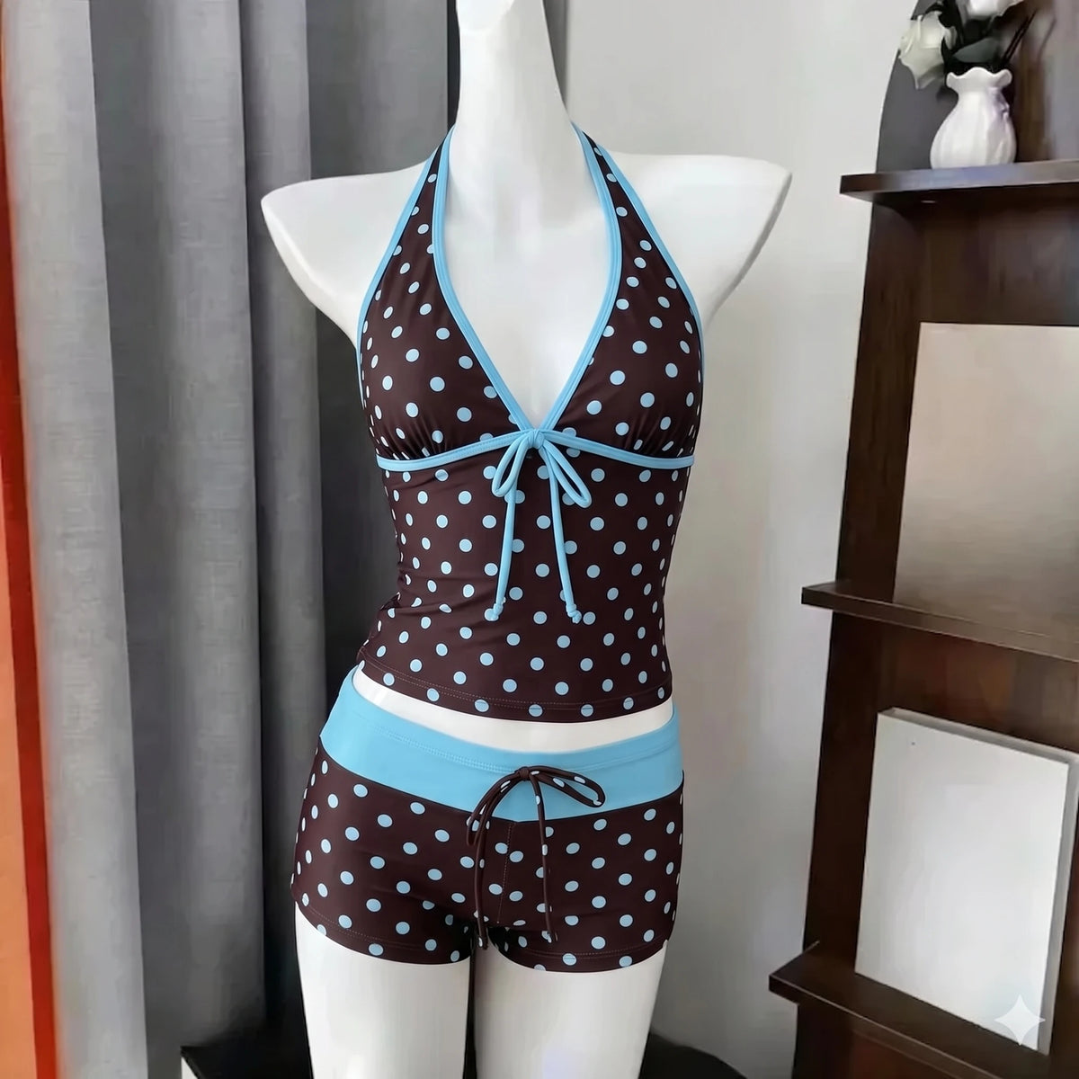Petite Dot Ruffle Bikini Set