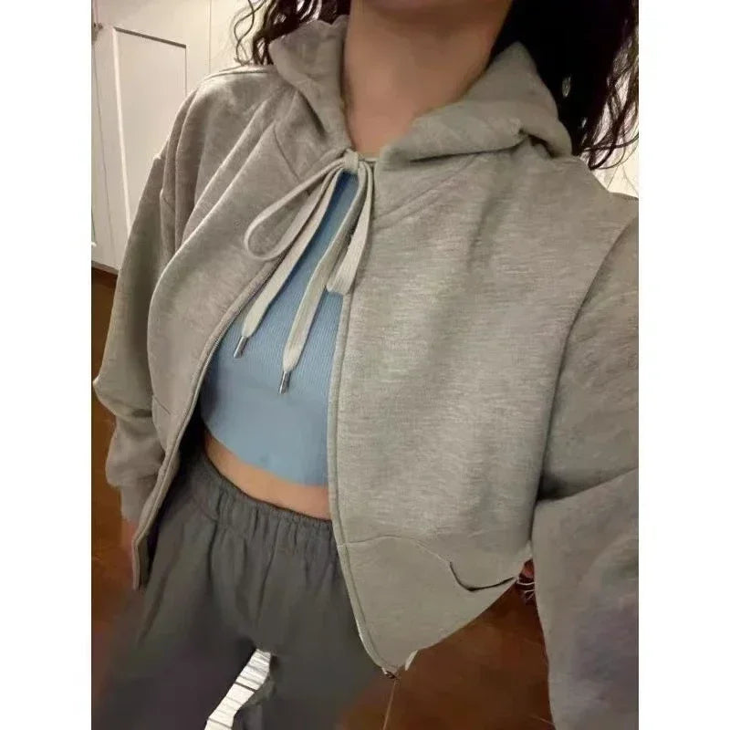 Cotton Lounge Hoodie Cardigan