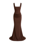 Soiree Lace Up Maxi Dress